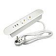 Блок врезной 2 розетки (Schucko) 2xUSB A+C белый с проводом