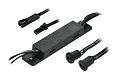 Выключатель сенсорный 12V/60W, 24V/120W для 2х дверей, черный