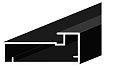 Профиль рамочный алюминиевый AQ FRAME(Z-4) 20,5х50, L=5600 черный матовый