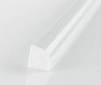 Профиль угловой 16*16*2000 Белый, ком-т с матовый экраном