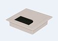 Пропуск для кабеля 80х80 пластик, белый
